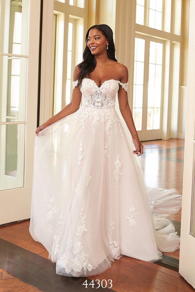 model showing wedding dress style-no. 44303 from the Justin Alexander, Sincerity collection - The Wedding Centre, Hemel Hempstead