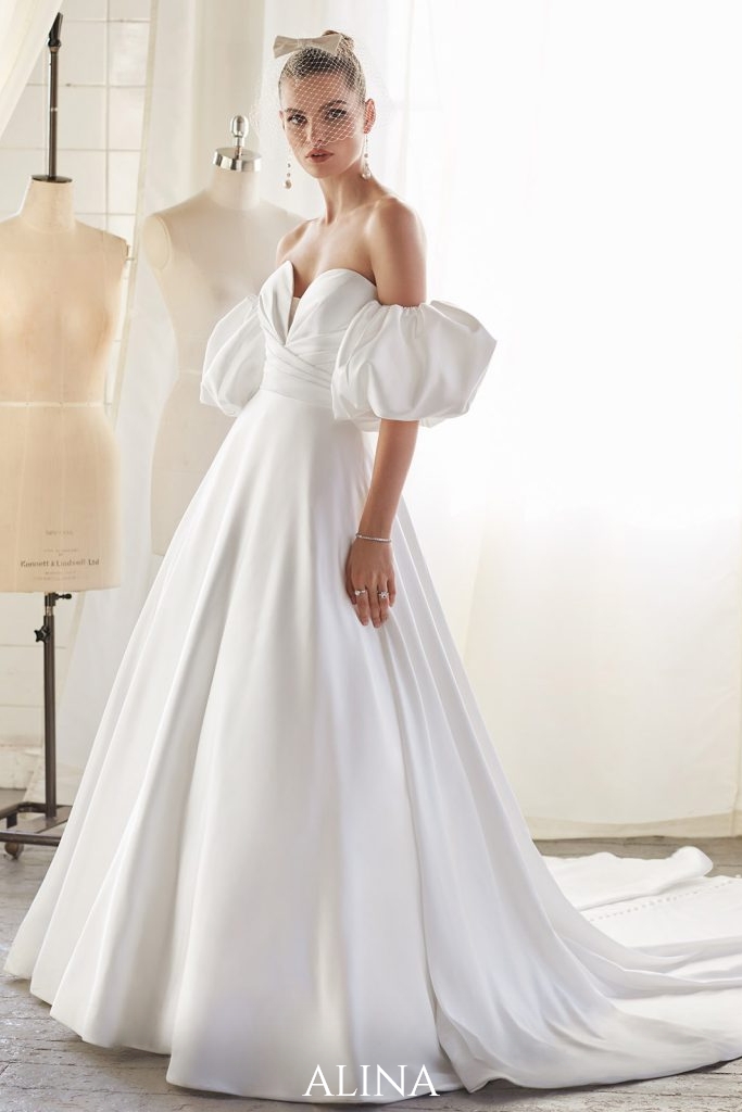 model showing the Alina wedding dress from the Ellis collection - The Wedding Centre, Hemel Hempstead