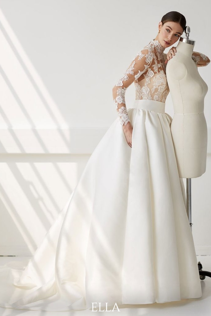 model showing the Ella wedding dress from the Ellis collection - The Wedding Centre, Hemel Hempstead