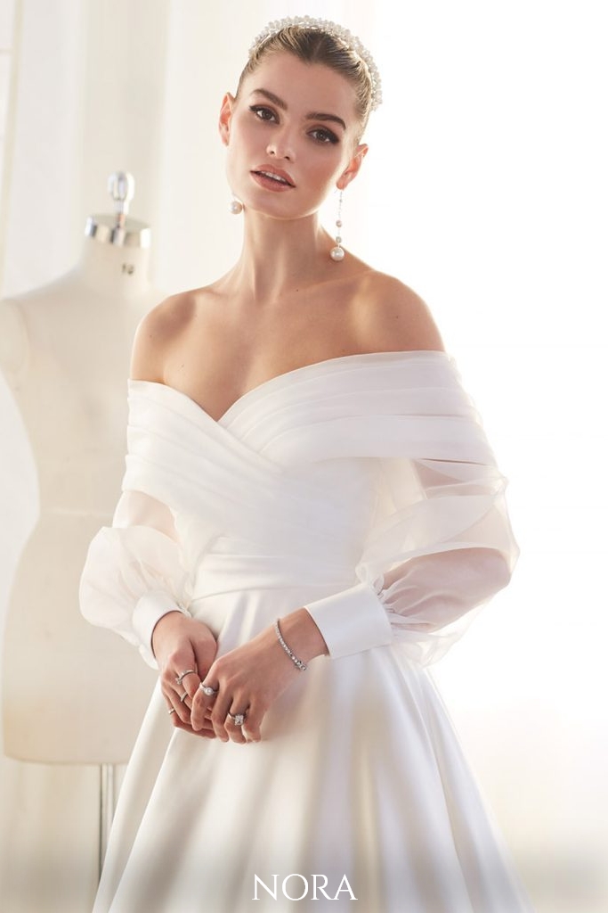 model showing the Nora wedding dress from the Ellis collection - The Wedding Centre, Hemel Hempstead