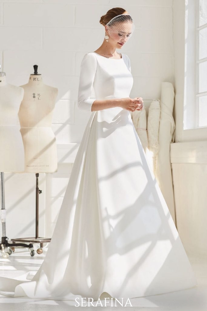 model showing the Serafina wedding dress from the Ellis collection - The Wedding Centre, Hemel Hempstead